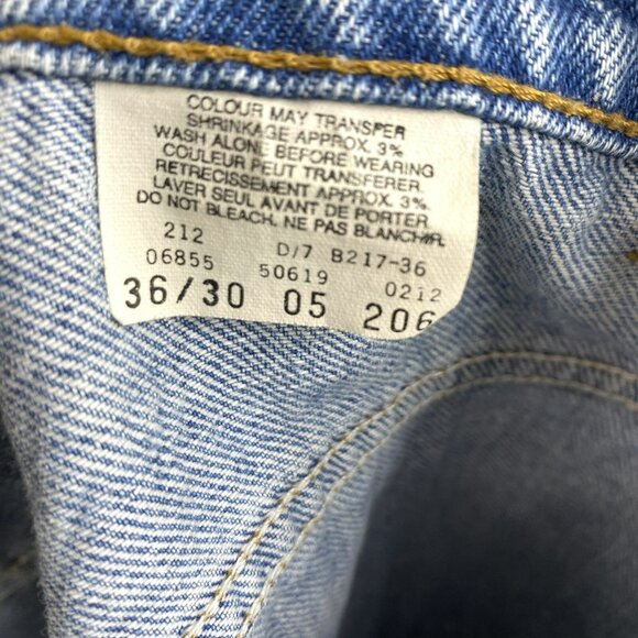 Vintage Levi's Jeans 619 Orange Tab Mens 36 x 30 Denim Straight Leg High Rise - Picture 5 of 6